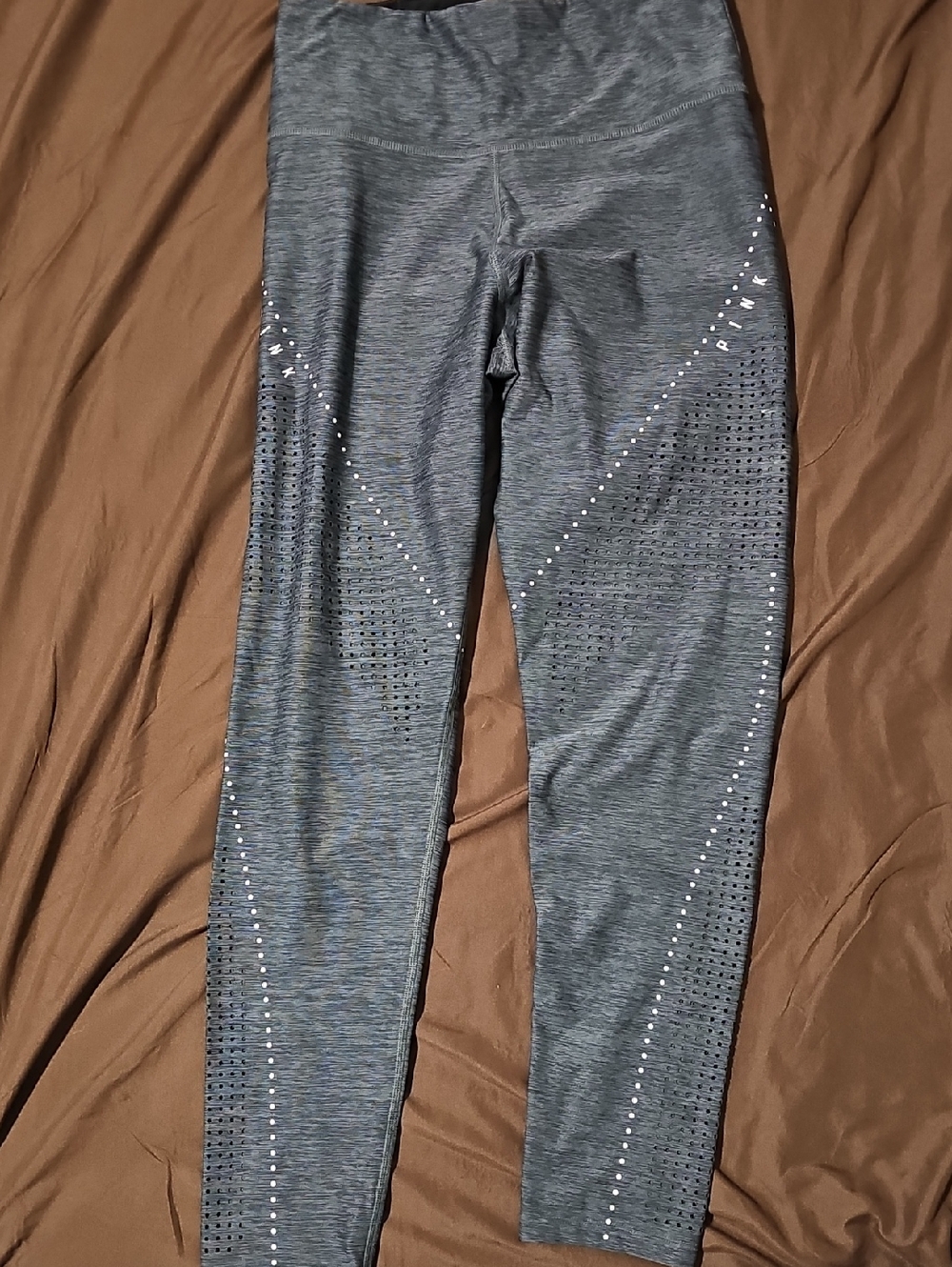 PINK Victoria Secrets Grey Leggings with Studded Detail